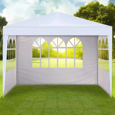 Toldo Carpa 3 X 3 Metros Con Paredes Reforzado Lona Impermeable Acero Para Exterior Armable Pérgola Fiestas Eventos Boda Jardín Color Blanco Selectshop | Envío gratis