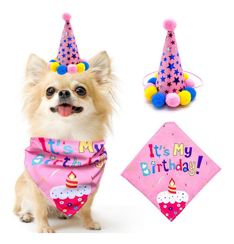 Fantasia Pet De Aniversário Happy Birthday Cachorro Cães Pet