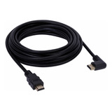 Cabo Hdmi L 3m 90 Graus Blindado 2.0 Ethernet 3 Metros 4k 3d