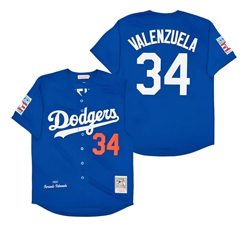 Jersey Los Angeles Dodgers Fernando Valenzuela | Meses sin interés