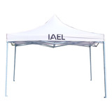 Gazebo Carpa 3x3 Impermeable Reforzado Blanco Sin Paredes