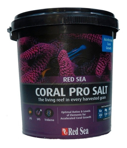 Sal Marinho Para Aquario Red Sea Coral Pro Balde 7kg