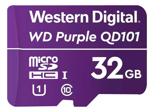 Memoria Microsd Western Digital Púrpura 32gb Clase 10