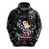 Blusa De Moletom Sublimado Adulto Mickey Mouse Lançamento