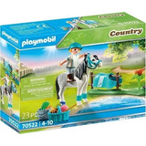 Playmobil Country Fazenda - Pôneis Cavalo Classico - 23 Pç