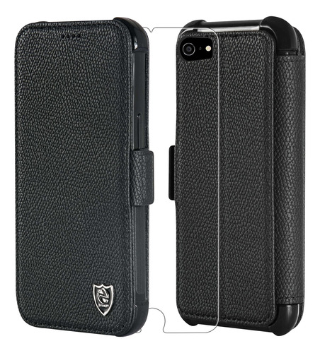 Funda Cartera Case Leather Screen Protector Para iPhone