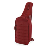 Highland Tactical Bolso Bandolera Tactico, Color Borgona