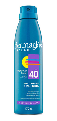 Dermaglós Protector Solar Fps 40 Spray Continuo Pieles Sensibles