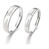 2 Anillos Promesa Plata 925 Amor Parejas Enamora 14 Febrero