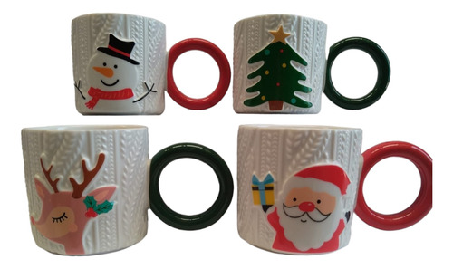 Taza Cerámica Regalo Navidad-navideña 7oz Varios Modelos