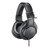 Audio Technica Ath-m20x Fone Headphone Profissional Dj Preto