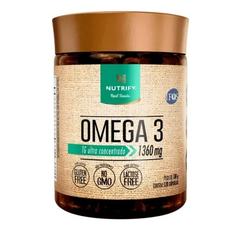 Ômega 3 Tg - 1361mg - 521mg Dha - 840mg Epa Nutrify 120 Caps