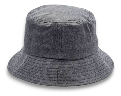 Gorro Bucket Hat Denim Liso Colores Varios