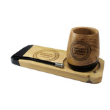 Mate Madera Tabla Personalizado Grabado Logo Bombilla X10