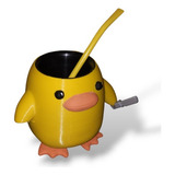 Mate Patito Meme Impreso 3d - Incluye Bombilla