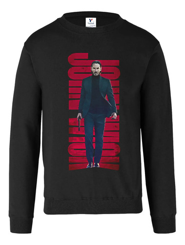 Sudadera John Wick, Unisex Cuello Redondo 02