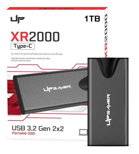 Hd Ssd Externo 1tb Up Gamer Xr2000 Usb-c 3.2 2000mb/s