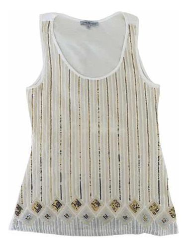 Remera, Musculosa Bordada Marca Charlotte Russe Importada