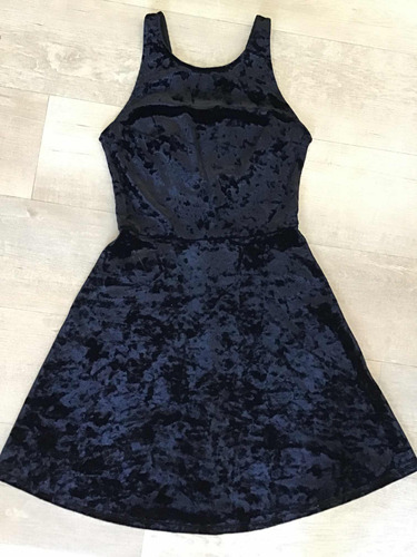 Vestido De Fiesta Negro Importado H&m Divided Talle 36