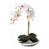 Arranjo Flor Planta Artificial Orquídea Realista 