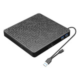 Unidad De Dvd Externa Usb 3.0 -c Portable Hub Burner Cd/dvd