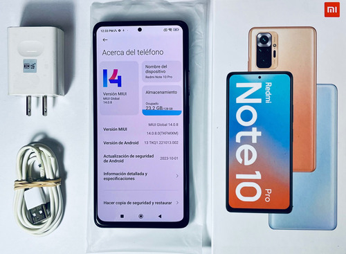 Xiaomi Redmi Note 10 Pro. 128+6 Gb. Gris. Liberado Con Caja.