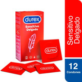 Durex Preservativos - Condones Sensitivo Delgado 12 Unidades