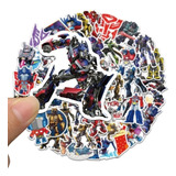 Stickers Autoadhesivos - Transformers (50 Unidades)