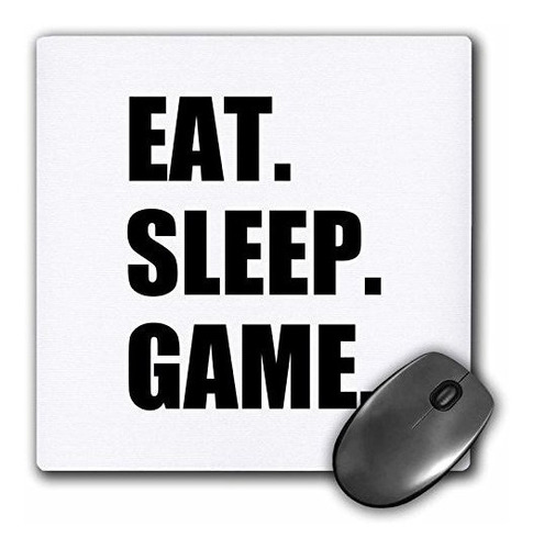 Mouse Pad Gamer 3drose  Eat Sleep Game 