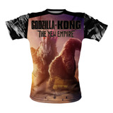 Playera Team Godzilla Vs Team Kong  Moda Full Print Niños 