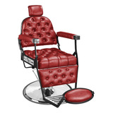 Cadeira De Barbeiro Cabeleireiro Barbearia Reclinavel Luxo C