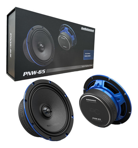 Bocinas Audiocontrol Pnw-65 Coaxiales 6.5 Pulgadas 100w Rms Color Negro