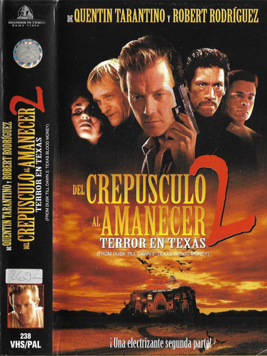 Del Crepúsculo Al Amanecer 2 Terror En Texas Vhs Terror