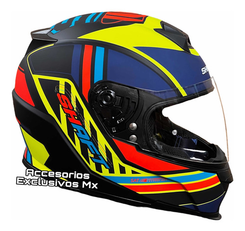 Casco Shaft Original Poloyi Certificado Amarillo Azul Colore