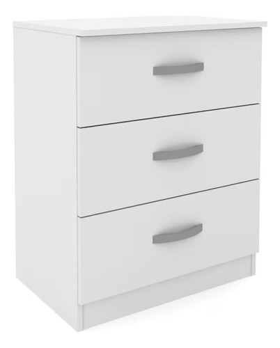 Cajonera Blanca Cómoda Multiusos Moderna Mueble 3 Cajones