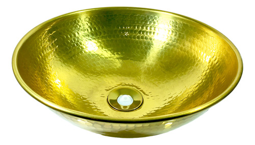 Pia Para Banheiro Lavabo 33cm Dourada Import Válvula Inclusa