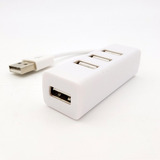 Hub Usb 4 Puertos Para Pc Usb 2.0 - Color Blanco