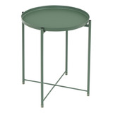 Mesa Lateral Auxiliar Para Cocina Minimalista Metalica Color Verde