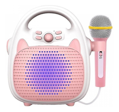 Parlante Karaoke Infantil, Con Micrófono, Lector De Usb Y Sd