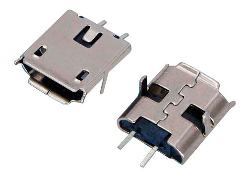 Conector Micro Usb Hembra 2 Pines Recto Para Soldar 5 Pieza