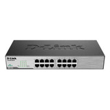 Interruptor Ethernet D-link Dss-16+  Puertos Gris Rackmount