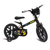 Bicicleta Infantil Aro 16 Batman Pro Bandeirante Cor Preto