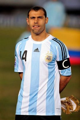 Camiseta Afa Selección Argentina #14 Mascherano Dama