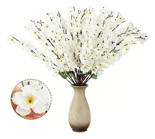Rama De Cerezo Durazno Flor 36 Varas Artificial Mayoreo 60cm