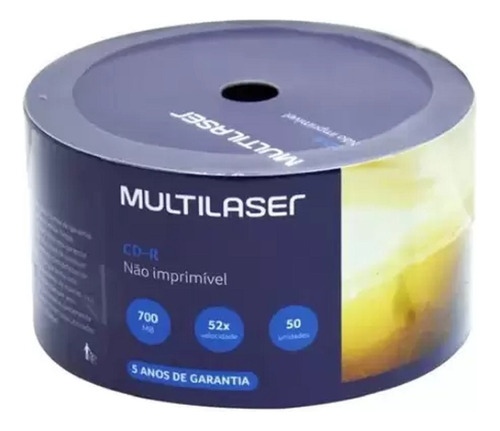 400 Unidades Cd Virgem Multilaser Logo 700mb 80min