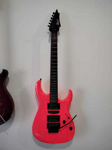 Guitarra Superstrato Cort X250 Rosa Neon Pink