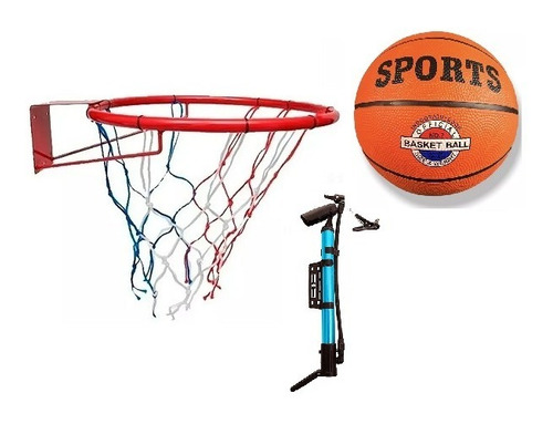 Aro Basquet + Red + Pelota Nº7 + Inflador + Envio Gratis! 