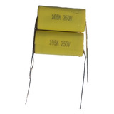 Capacitor De Poliester Metalico 1 Uf 250v (5 Piezas)