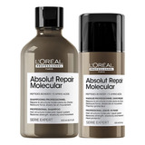 Kit Absolut Repair Molecular Sh 250ml + Leave-in 100ml