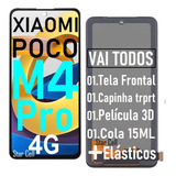 Tela Frontal Completa Poco M4 Pro (4g)+capa+cola+película 3d